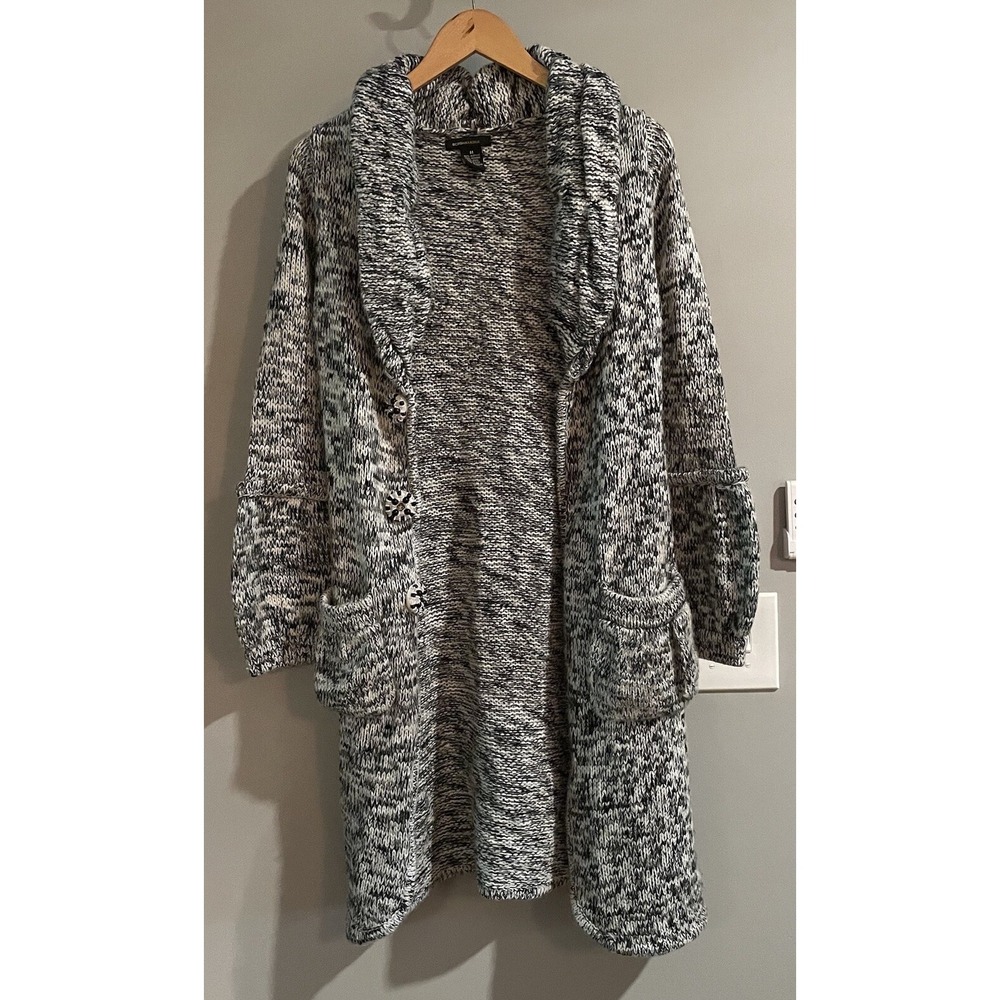 BCBG Maxazria‎ Sweater Knit Cardigan Decorative Buttons Womens Medium